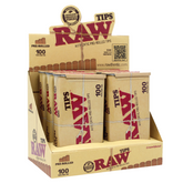 RAW PRE-ROLLED TIPS | 6 PER BOX | 100 CT PER TIN